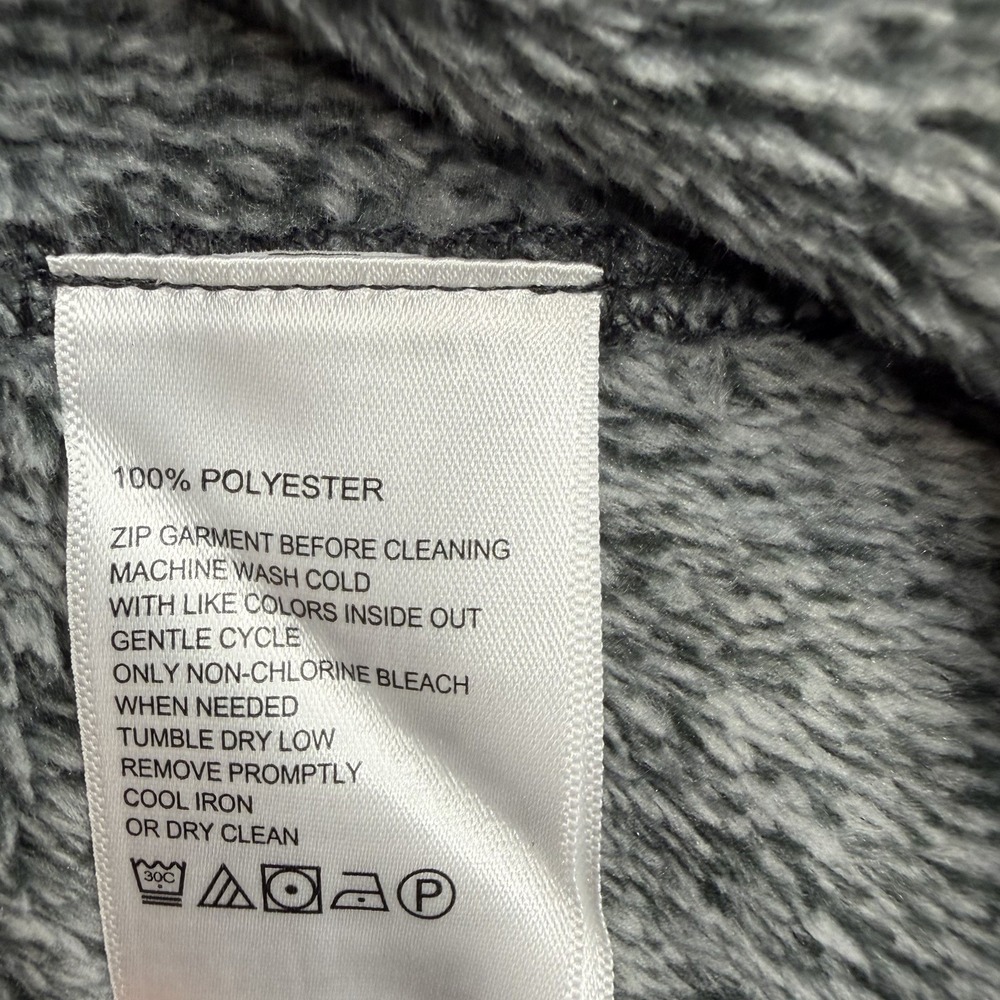 Tommy Bahama Cascade Cozy Fleece Vest Mens Large L Gray Full Zip Jacket ST226116 - Picture 7 of 9